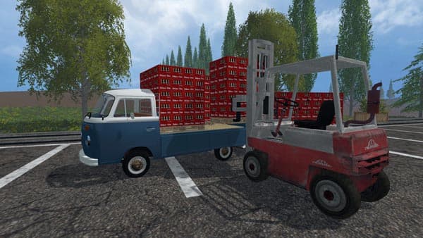 Linde forklift and the load [MP] 2