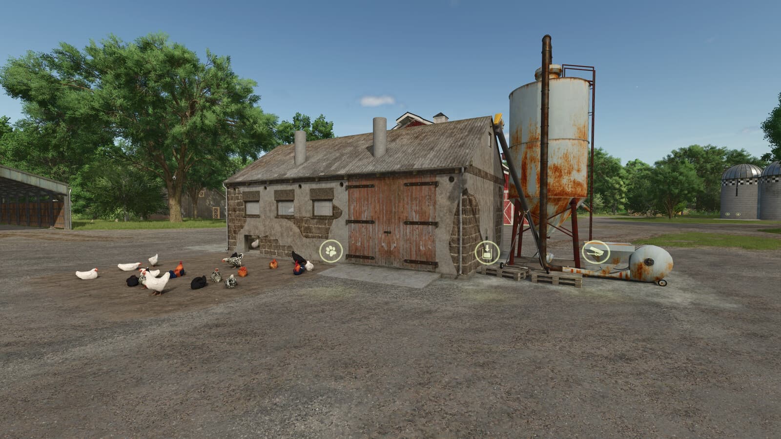 Little Old Henhouse With Silo