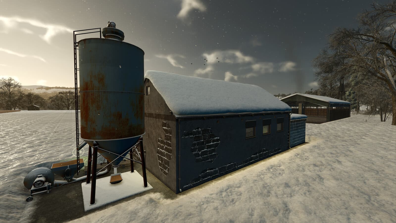 Little Old Henhouse With Silo 2