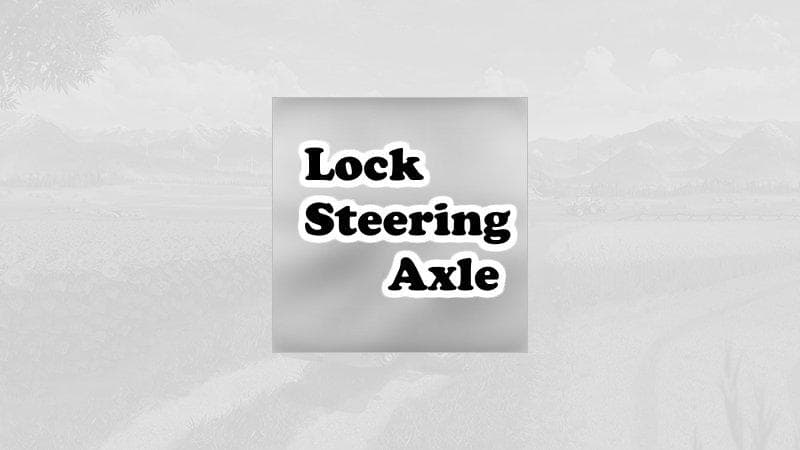 Lock steering axle