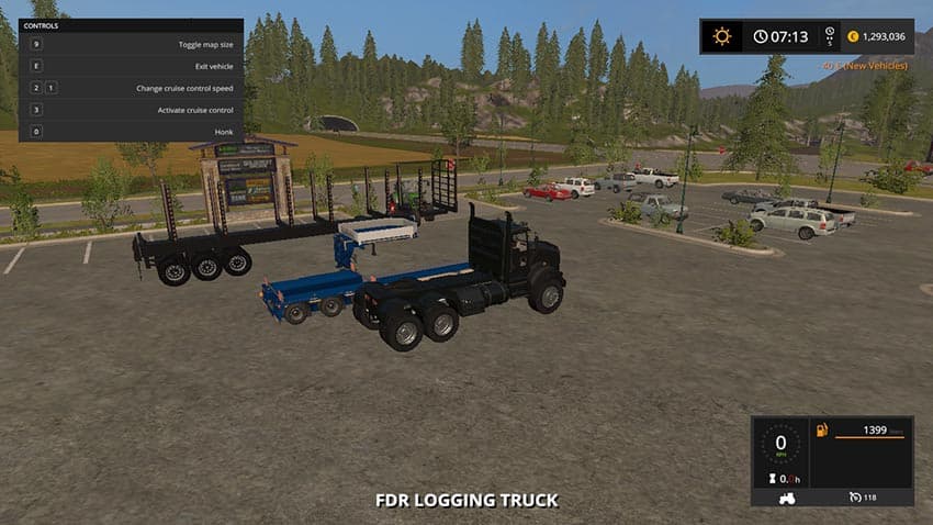 Log Trailer Low Bed Log Truck 2