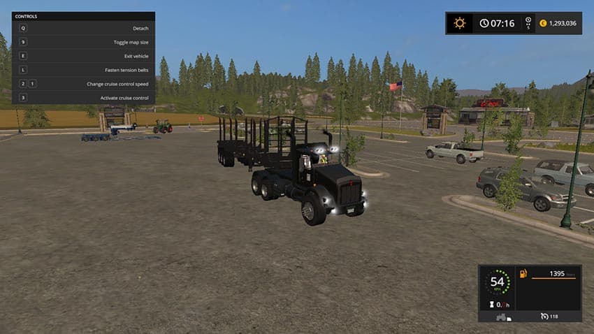 Log Trailer Low Bed Log Truck