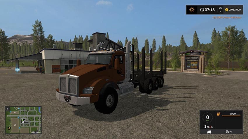 Logging Truck Fixed Bunk 3