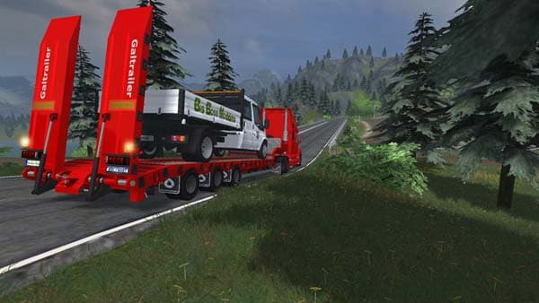 Low Loader Galtrailer Red [MP] 3