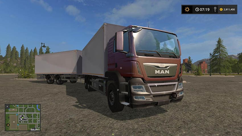 MAN Palletloader Truck + Trailer 3