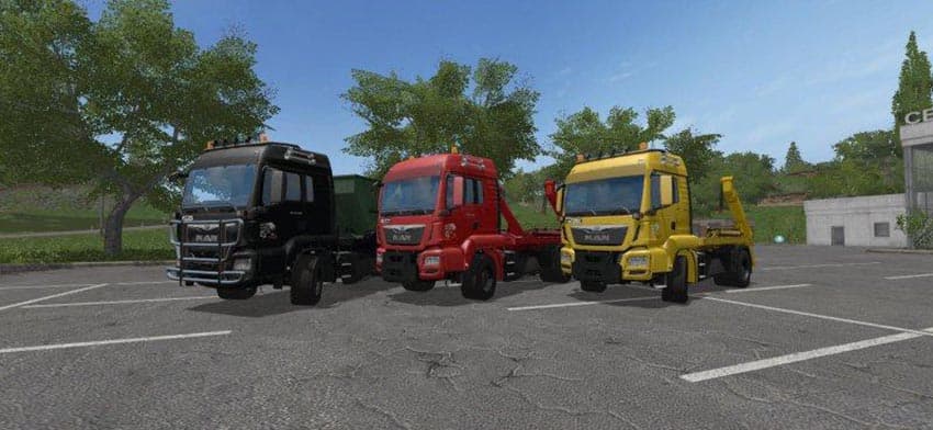 MAN Skip Truck with Container 2