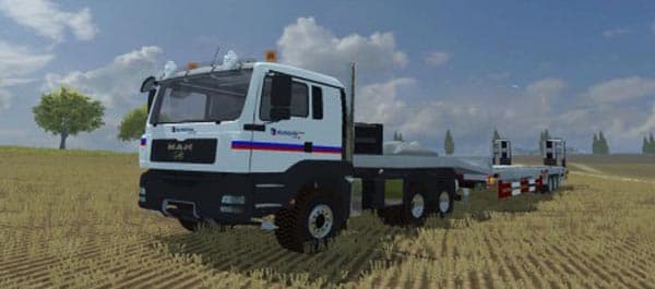 MAN TGA Eurovia Edition + Trailer