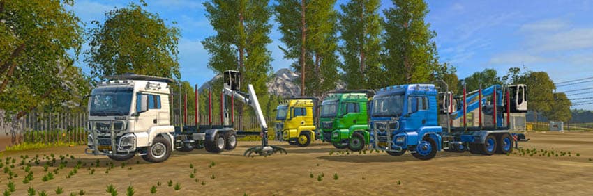 MAN TGS 33.480 FORESTRY TRUCK &amp; TRAILER [MP] 2