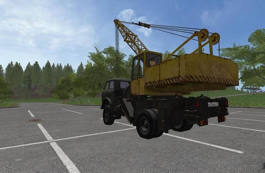 MAZ 5516 Truck Crane