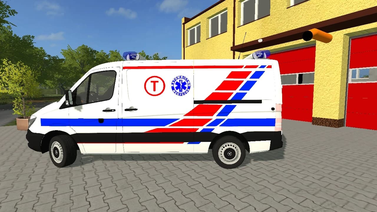 MERCEDES BENZ SPRINTER KARETKA ,,T'' W KOLORZE BIAŁYM 2