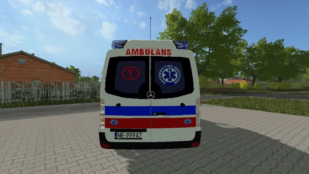 MERCEDES BENZ SPRINTER KARETKA ,,T'' W KOLORZE BIAŁYM