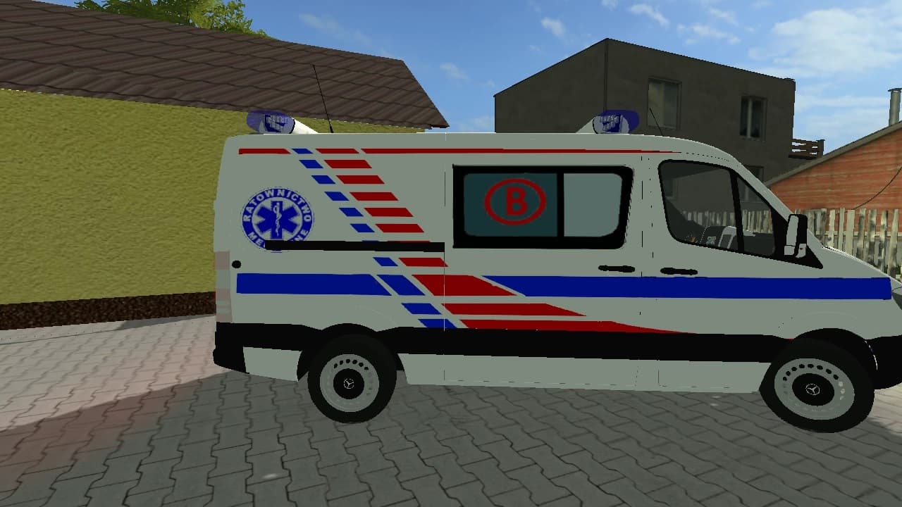 MERCEDES BENZ SPRINTER KARETKA ,,B'' DLA OSÓB OTYŁYCH W KOLORZE BIAŁYM 2
