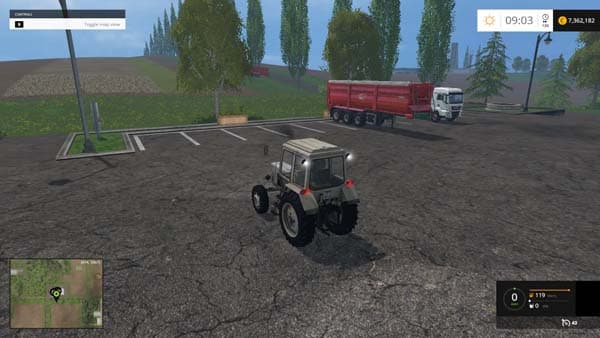 MTZ 80 Gray Tractor 2