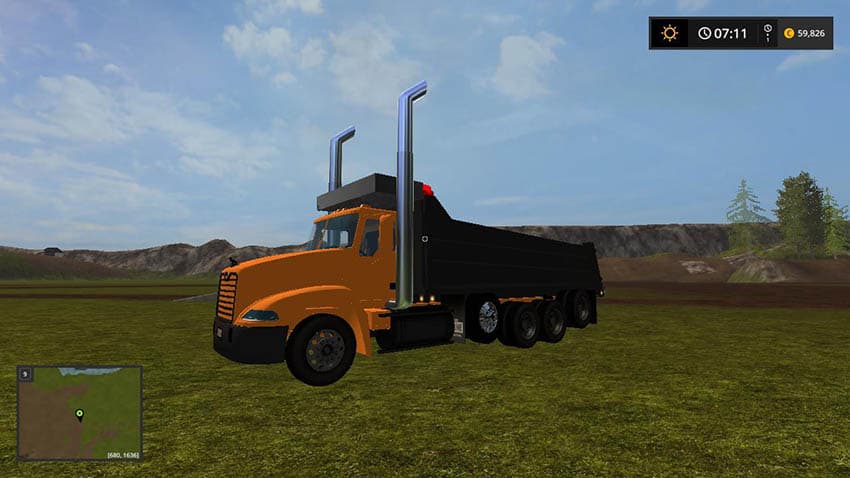 Mack vision dump truck