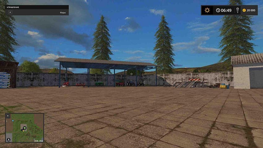 Map of the state farm Zarya 2