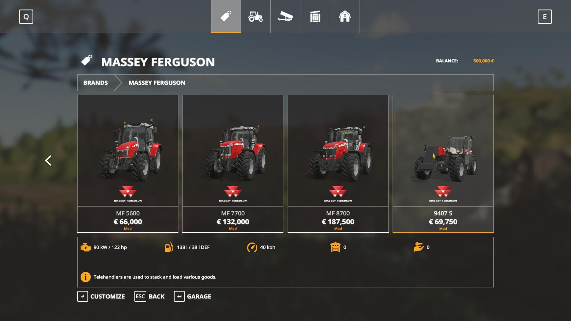 Massey Ferguson tractors