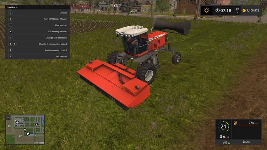 Massey Swather Mower