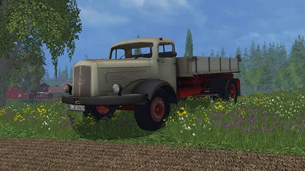 Mercedes 334K Flatbed Truck [MP] 3