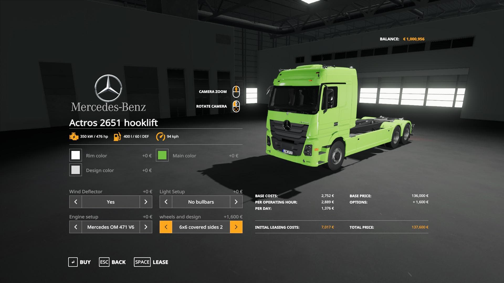Mercedes Actros 2651 hooklift 2