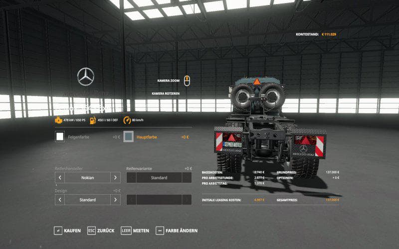 MERCEDES ZETROS 3643 6X6