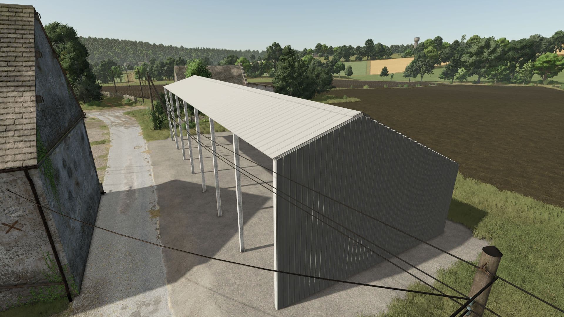 Metal agricultural shed 2