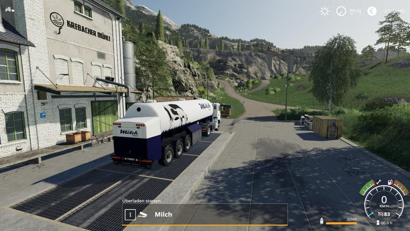 Milk transport semi-trailer