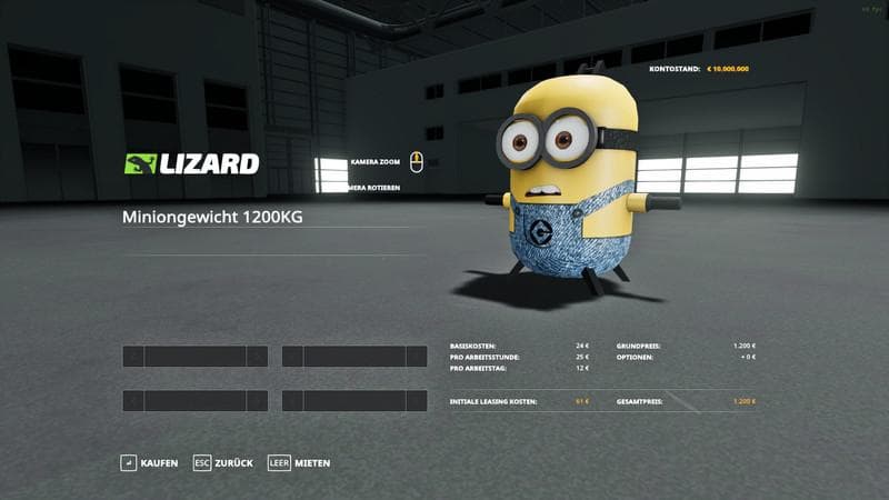 Minion weight