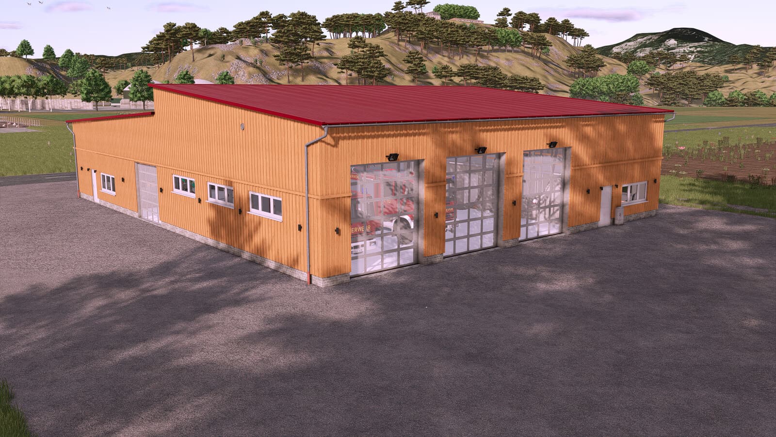 Modern German Village Fire Station 2