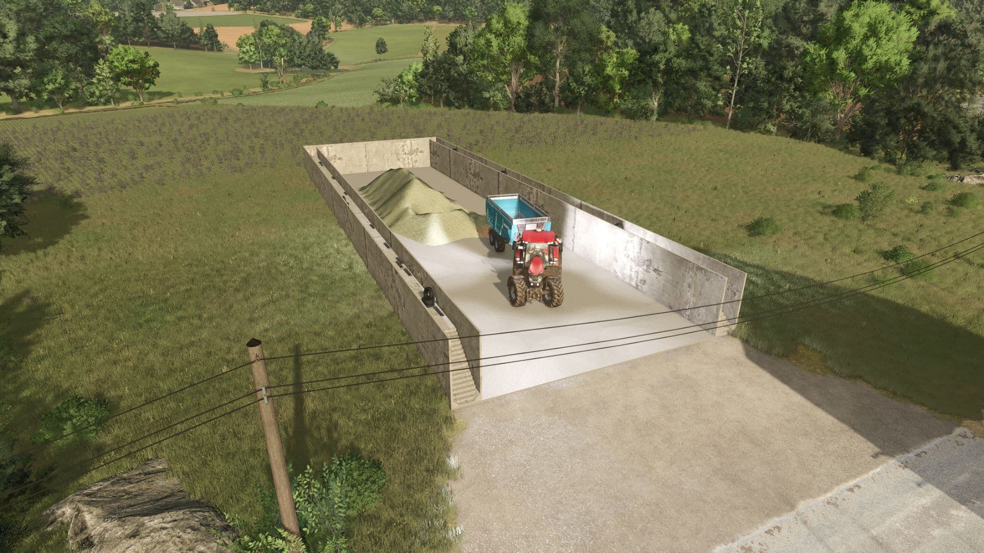 Modern bunker silo