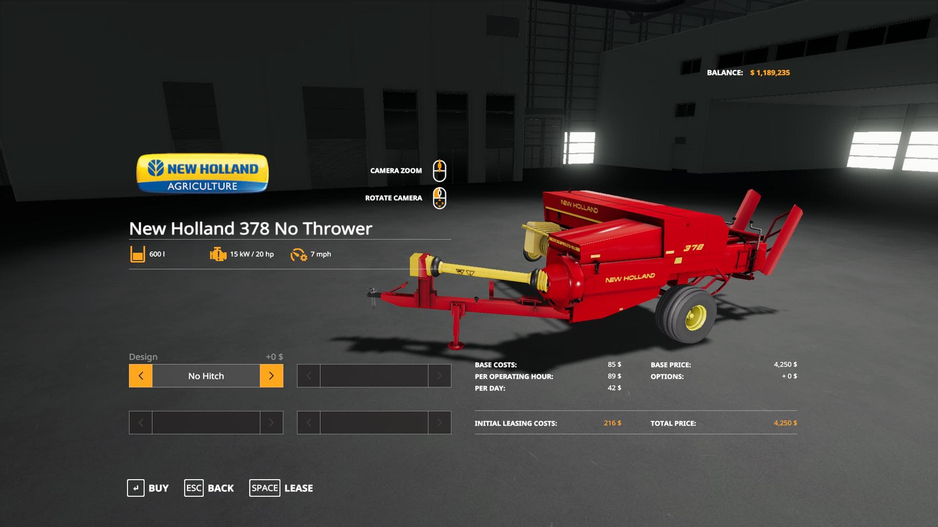 NH 378 Baler with Options 2