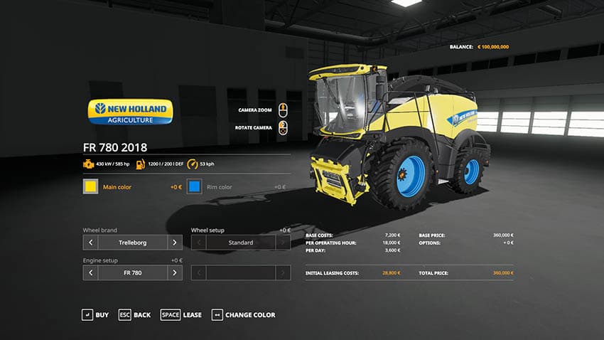 NH FR 780 model 2018 3