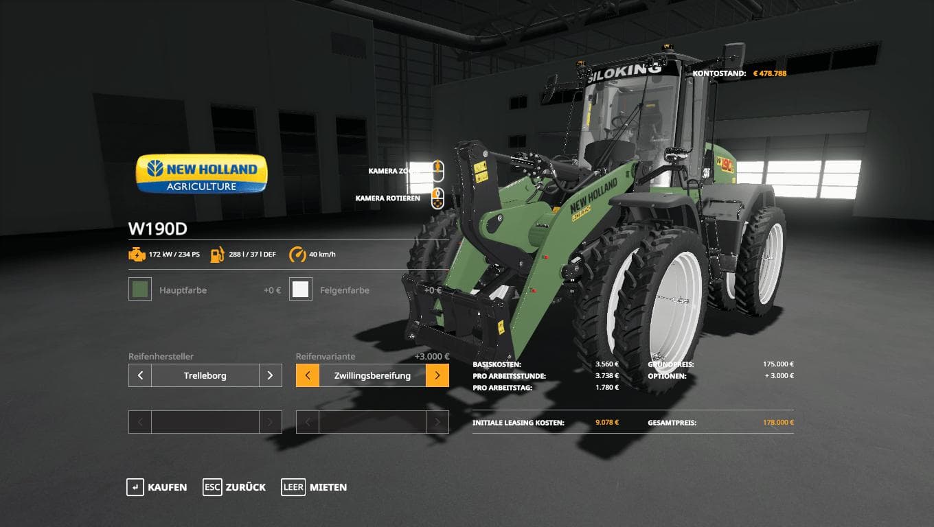 New Holland W190D Siloking