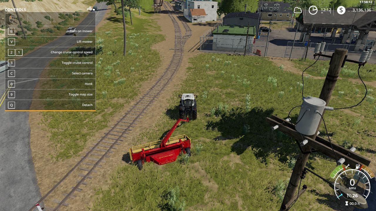 New Holland haybine mower