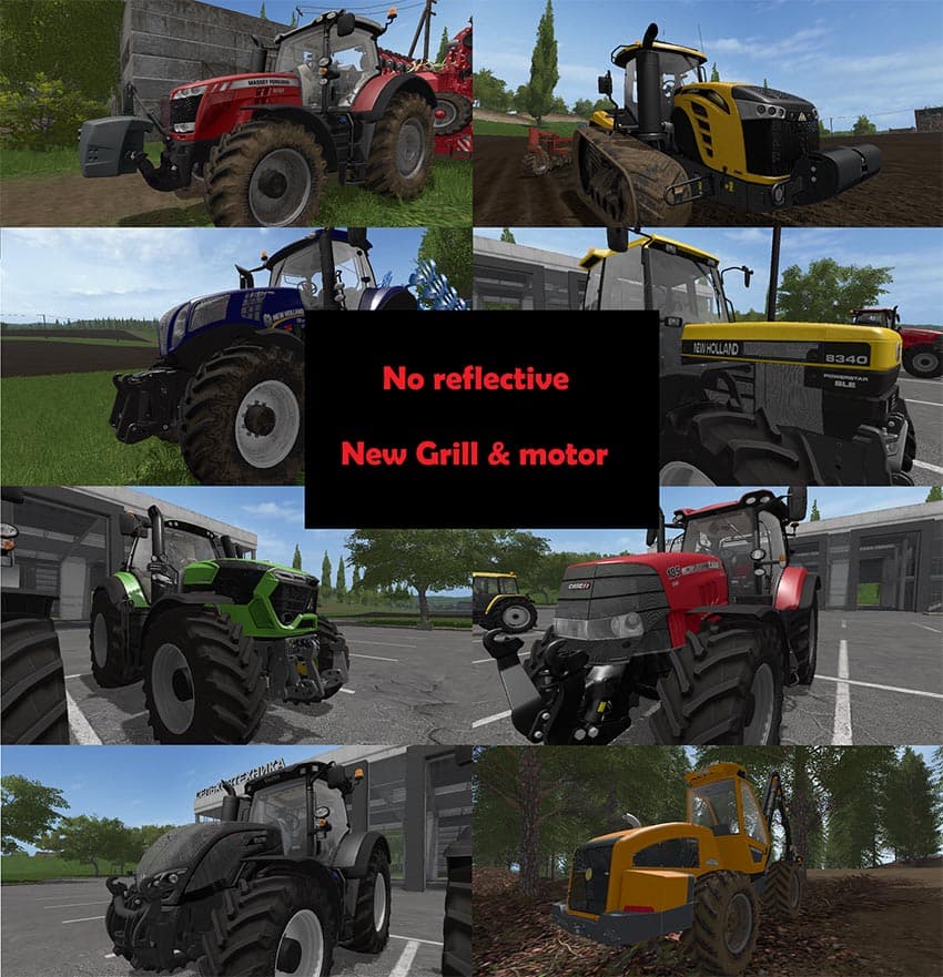 No reflective New grill and motor