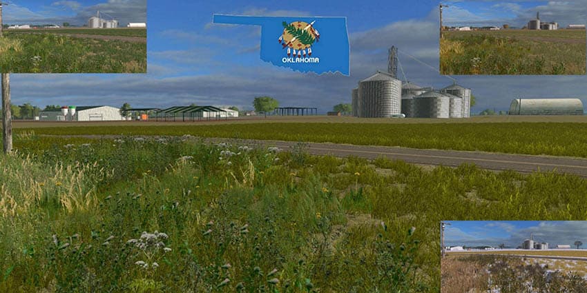 Oklahoma USA 2017 Map