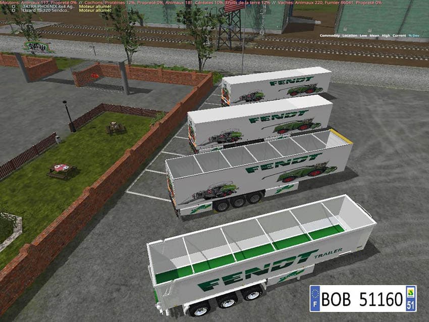 Pack 2 Trailers Fendt 4 in 2 3