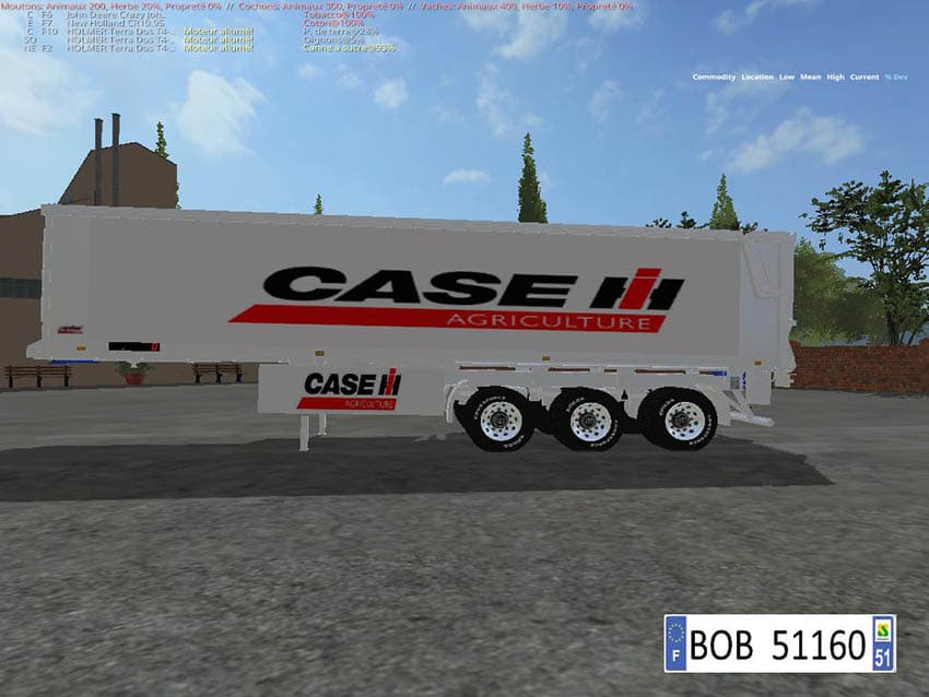 Pack 3 Trailers Case IH 2