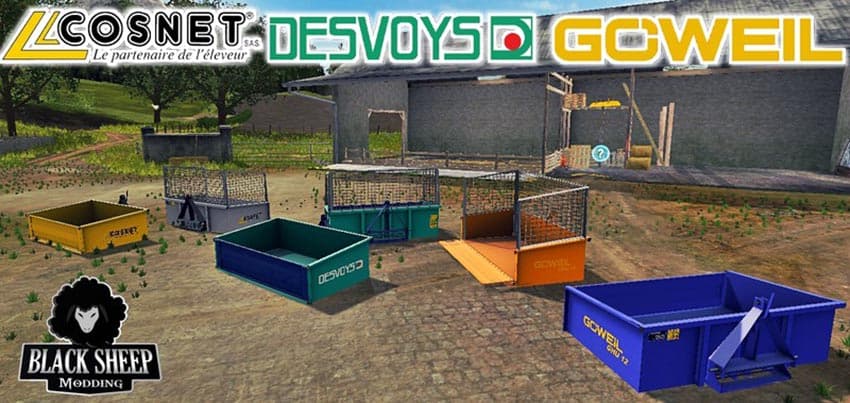 Pack Tippers 3-points Autoload [MP] 3