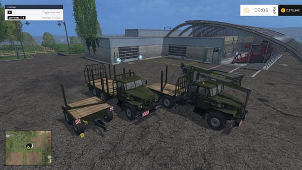 Pack timber trucks URAL 4
