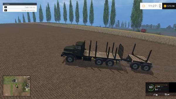 Pack timber trucks URAL
