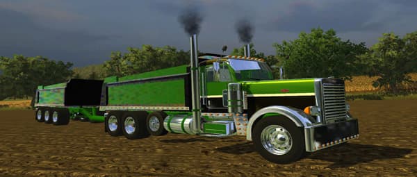 Peterbilt 379 Dumper + Trailers