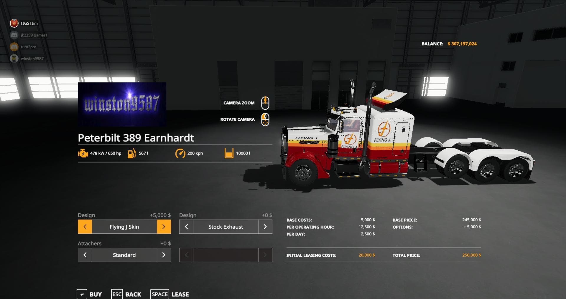 Peterbilt 389 stock 2