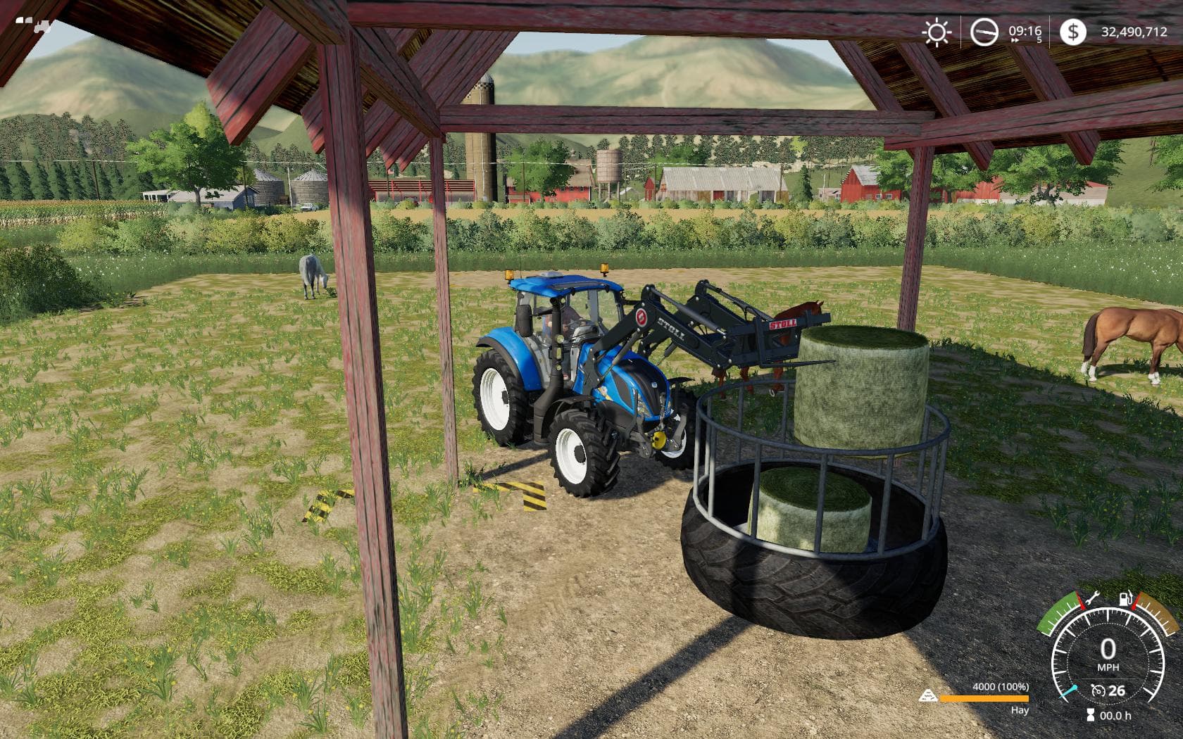Placeable Open Horse pasture 3