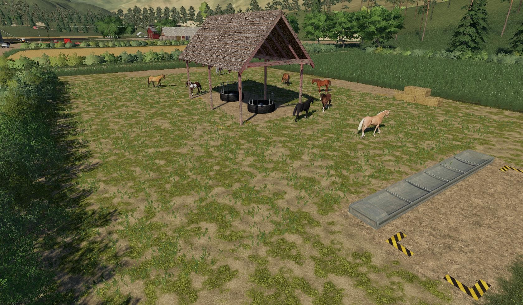 Placeable Open Horse pasture 2