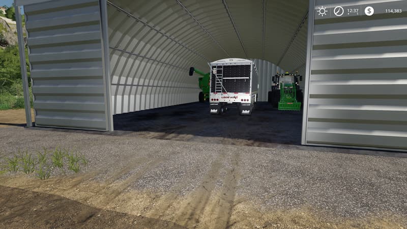 Placeable Quonset Shed