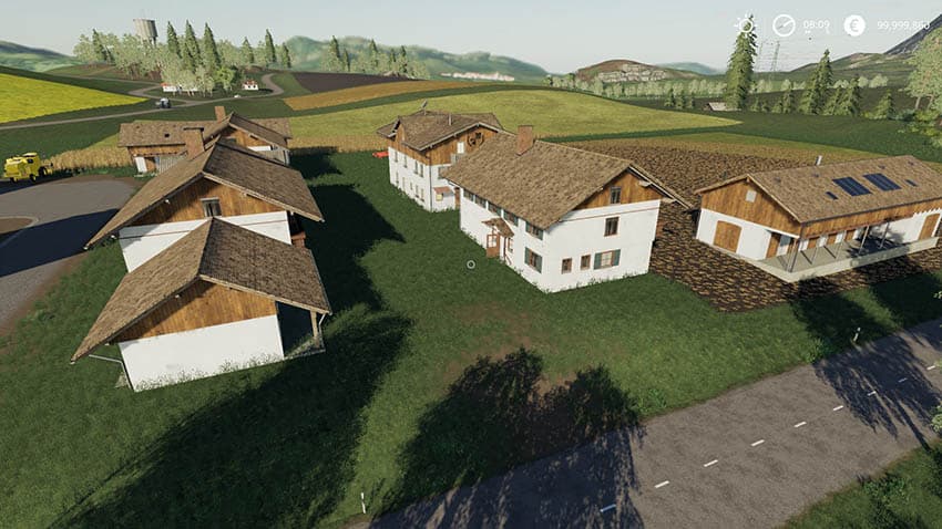 Placeable buildings DE set01 without ground-leveling
