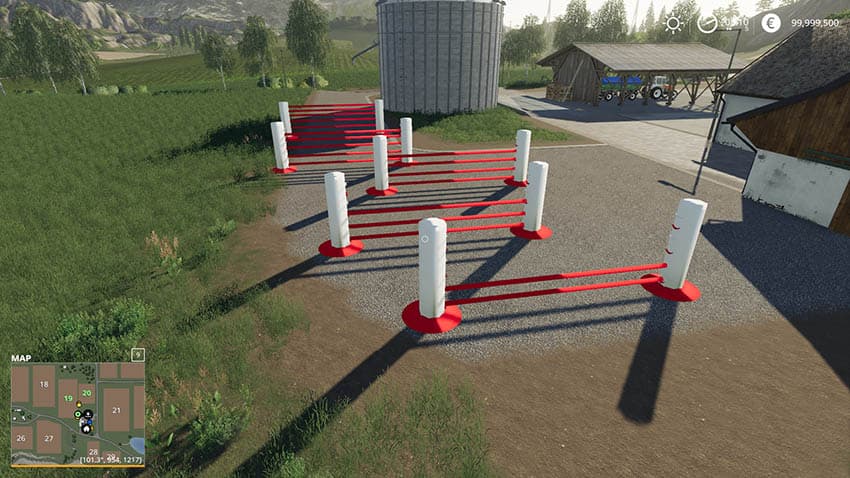 Placeable horse jumps