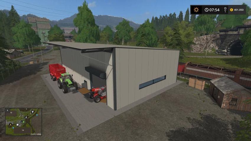 Placeable industrial hall 3