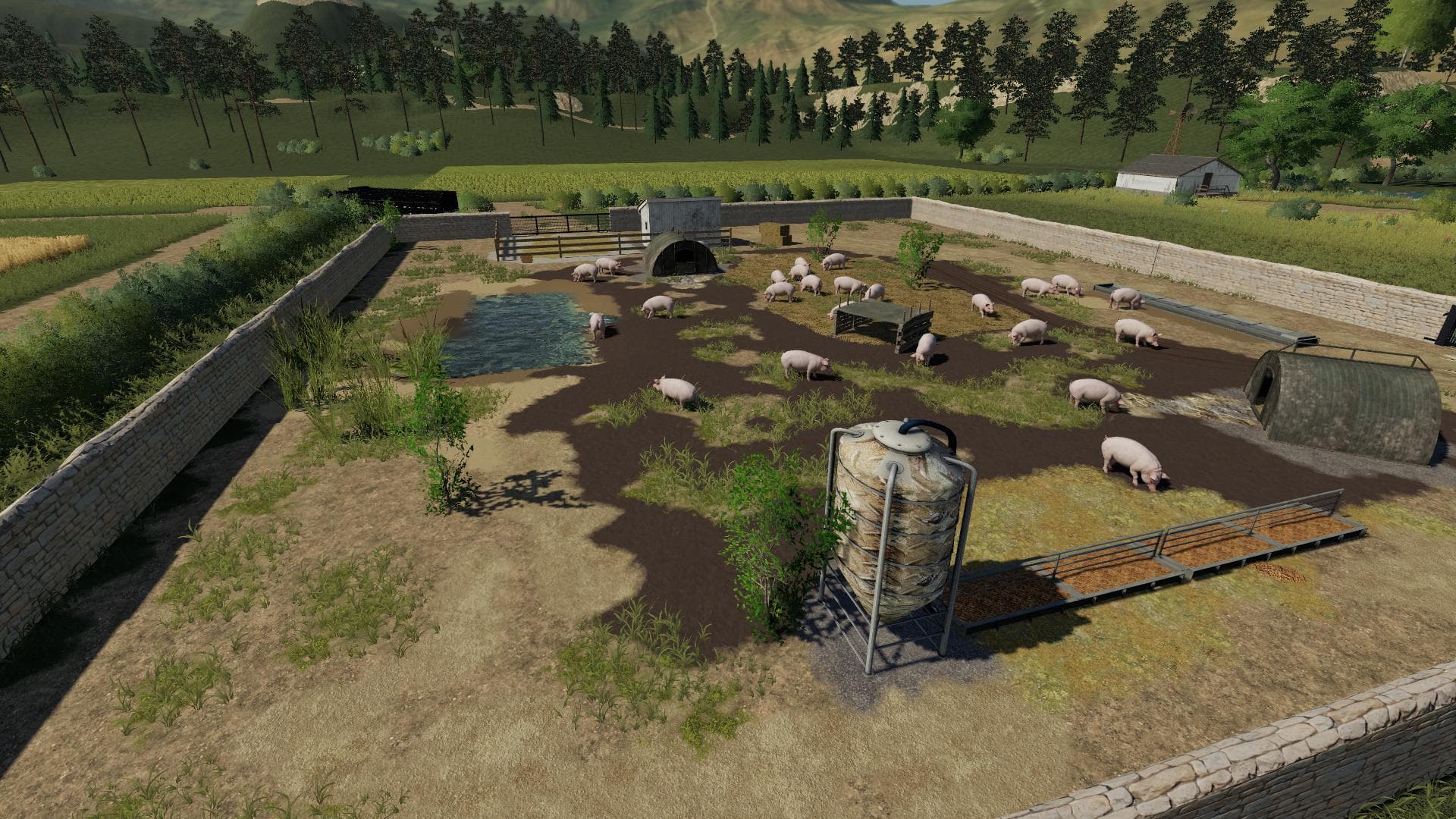 Placeable open Pig Area