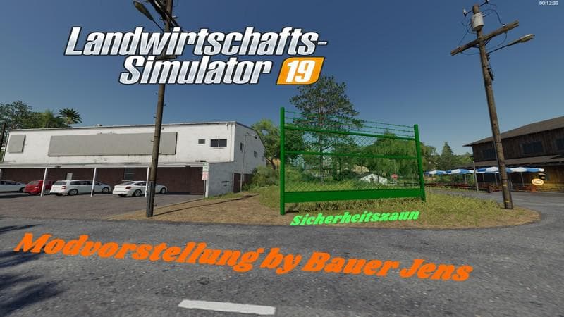 Placeable security fence